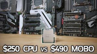 What does a $250 7640X CPU do to a $490 X299 Motherboard?