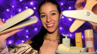 ASMR Wooden Hair Salon ️ (with layered sounds)