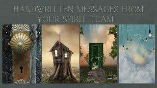 HANDWRITTEN MESSAGES FROM YOUR SPIRIT TEAM  timeless pick a card reading