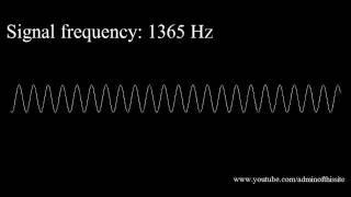 Espectro audível do ser humano: 20hz a 20khz