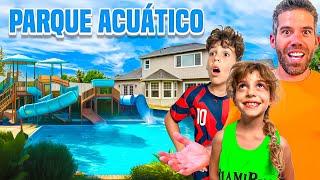 Sorprendo a MIS HIJOS con un PARQUE de AGUA en CASA |4PLUSONE