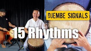 15 Djembe Rhythm Signals!! With Dunun Demo