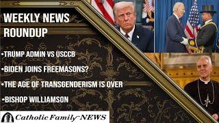 Weekly News Roundup January 29th, 2025 | Did Biden Join the Freemasons? Trump vs USCCB