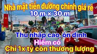 Bán nhà mặt tiền đường chính Thuận an Bình Dương, Giá rẻ bất ngờ(10m*30m)