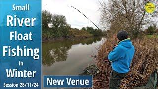 Wonderful Waggler Float Fishing On A New River - River Kenn - Clevedon FAC - 28/11/24 (Vid 536)