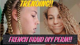 Trending french braid perm!