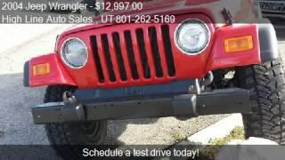 2004 Jeep Wrangler X for sale in Salt Lake City, UT 84107 at