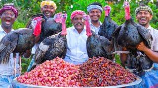 TURKEY FRY | Vaan Kozhi Varuval | Traditional Village Style Turkey Fry Recipe | Vaan Kozhi Uppu Kari