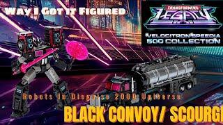 Transformers Legacy Velocitron Speedia 500 Collection Scourge Review + Larkins Lair Upgrade Kit