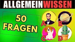 Diese 50 Fragen MUSST du beantworten können! (Allgemeinwissen Quiz 2024)