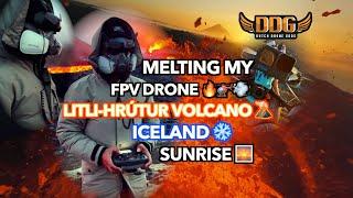  FPV Drone inside the crater of the Litli-Hrútur (llittle lamb) erupting volcano in Iceland 