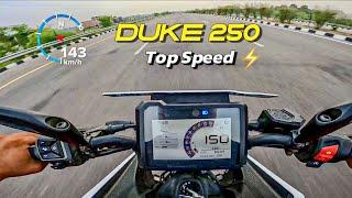 2024 KTM DUKE 250 : TOP SPEED | MAX PULL ️|