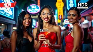  Temptation of Patong, Phuket Nightlife! Walking Tour - 4K HDR