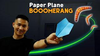 Make a paper airplane that glides around your friend