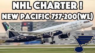 NHL Charter! New Pacific Airlines Boeing 757-200(WL) action in Montreal (YUL/CYUL)