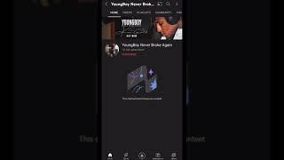 All Nba Youngboy music deleted off his channel