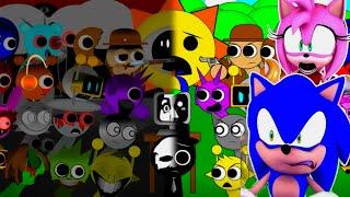 Sonic Watch Incredibox Sprunki House of Horrors Complete Series + Secret Ending FNF Animation.