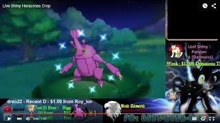 Live Shiny Heracross In Pokemon ORAS After 81 Encounters via DexNav