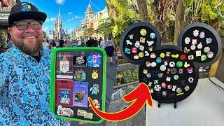 Disney Pin Trading 2025 | Giving Away RARE & Expensive Pins In Magic Kingdom | Walt Disney World