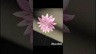 painting flowers with acrylics for beginners 🩷 acrylic painting tutorial flowers #art #painting #yt