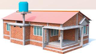 टीन से असम डिजाइन का घर, ASSAM STYLE TIN SHADE HOUSE PLAN WITH 3D DESIGN, @premhousedesign