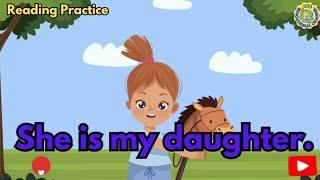 Reading Practice for Kids | Reading Sentences | Reading in English | Basic Sentences |My Family