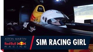 Sim Racing Girl Takes on Red Bull Racing's F1 Simulator