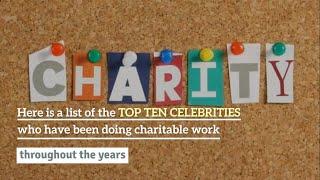 Top Celebrities Who Give Charity | International Charity Day | Most Generous Celebrities