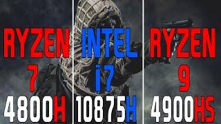 RYZEN7 4800H vs INTEL i7 10875H vs RYZEN9 4900HS | RTX 2060 MAX - Q | 1080P | 1440P |