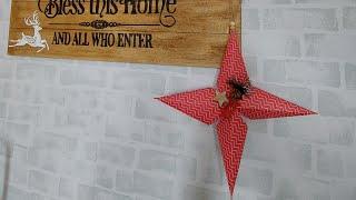 How To Make A Christmas Star #1 _  Christmas DIY _ Lina's Home  Creations