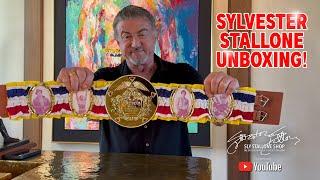 Sylvester Stallone Unboxing Sly Stallone Shop Rocky Balboa Legacy Heavyweight Championship Belt
