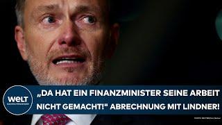 DEUTSCHLAND: "Da hat ein Finanzminister seine Arbeit nicht gemacht!" Grüne rechnen mit Lindner ab!