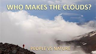 Who Makes The Clouds? People VS Nature. Time Lapse