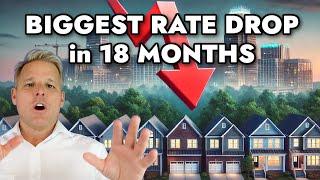 Biggest Rate DROP in 18 Months - Raleigh Real Estate Market Update