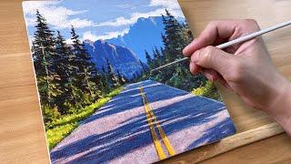 How to Paint a Road / Acrylic Painting / Correa Art