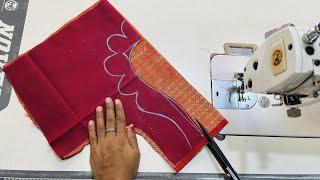 Designer Blouse Design Cutting And Stitching || blouse back neck design cutting and stitching