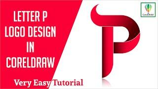 Alphabet Logo Design In CorelDraw | Letter P Logo Design in CorelDraw | #logo #design #tutorial