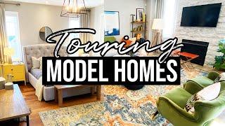 WALKING THROUGH MODEL HOMES | Building Our First Home