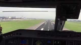 KLM E190 Landing in Amsterdam