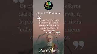 Motivation - Citation de Charles Darwin.