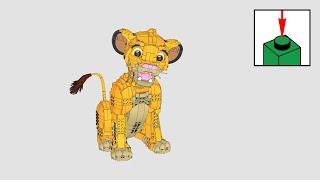 LEGO Disney 43247, Simba, az ifjú oroszlánkirály - építési útmutató