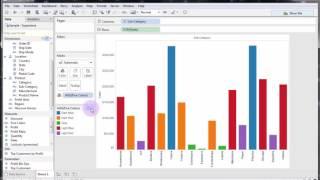 How to create a custom color scale for varying ranges of data in Tableau