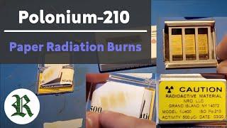 Burning Paper with Alpha Radiation Sources (Polonium-210)