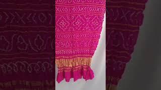 Pure Gaji Silk Bandhani Designer Dupattas | Kala Bandhej | Fashion | India | Kutch | Hand Made