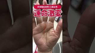 【手相実例】50代で運命が激変した63歳女性の手相とは #shorts #手相