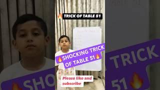 Trick of table 51#tableof51#maths #education #mathstrick #table51trick #funwithmaths #kidslearning