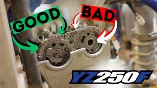 Valve Clearance Inspection: shim under bucket - YZ250F