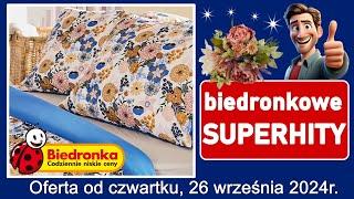 𝐁𝐈𝐄𝐃𝐑𝐎𝐍𝐊𝐀  Nowa Oferta od Czwartku 26.09.2024 | Biedronkowe Superhity