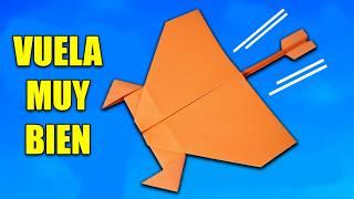 Como Hacer un Avión de Papel de Cola Larga que VUELA Muy Bien | Mejores Aviones De Papel