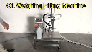 Oil Weighing Filling Machine,Semi Auto Oil Filler Weighing System,Wine Semi Auto Filling Weighing